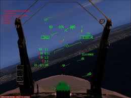 FSX F/A-18 HUD and panel (2D