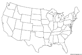 printable united states map