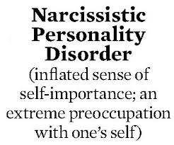 So, no more narcissistic
