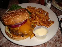 A good Burger with Mushrooms