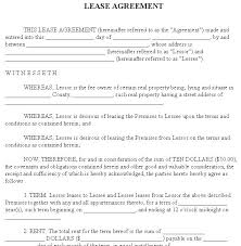sample rental agreement