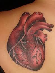 real heart tattoo pictures