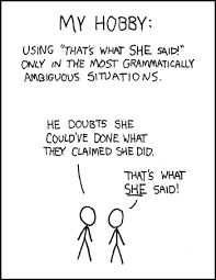 xkcd: Thats What SHE Said