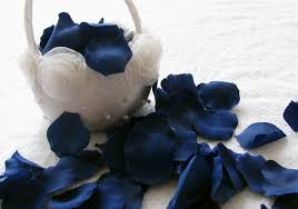 blue silk rose