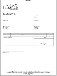 sample purchase order