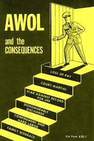 AWOL or UA, absent with out