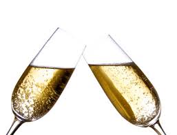 Champagne toast at a wedding See full size image