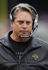 Head coach Jack Del Rio leaves the Jaguars with a 69-73 record.
