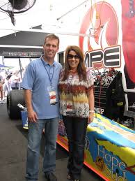 Jeremy Mayfield with his wife