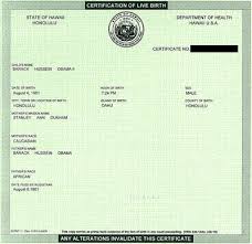 Obamas Birth Certificate: Yes