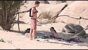 Petite nudist teen aliz seduce to anal sex stranger at the beach jpg x Nudist beach sex