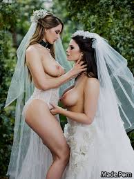 Pm lesbian bride and bridesmaid eporner jpg x Lesbian wedding