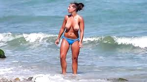 Free porn pics of busty brunette lisa phillips poses nude on the beach jpg x Busty brunette beach