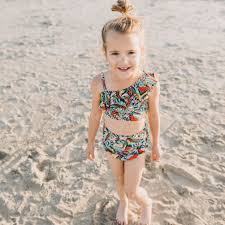 little girl bikini|SwimZip Girl\u0027s One Shoulder Swim Set - Butterfly Love - Sun ...