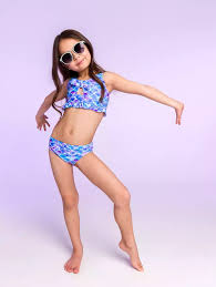 幼稚園　プール　裸девочки в купальниках|Голубой треугольный купальник для девочек BAEL Дюймовочка G 5518/3