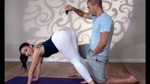 Massive ass white lady loves teasing in her yoga pants at home jpg x White yoga pants