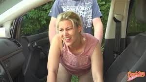 Busty blonde teen pounded in the car in public jpg x Amateur busty blonde car