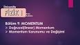 Momentum ve Hareketin Korunumu ile ilgili video