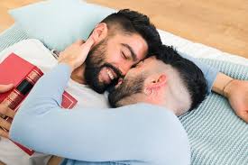 Close up of bearded gay couple sleeping jpg x Gay sleep sex