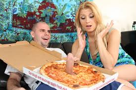 Tiny black pizza delivery teen bangs a big dick client jpg x Pizza delivery