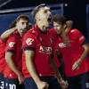 Gol de Bryan Zaragoza (Osasuna, 2 - Barcelona, 0)