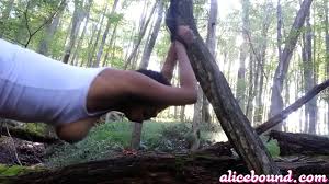 Porn star roderick is tied up in the woods jpg x Woods bdsm