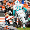 Browns RB Jerome Ford limps off field in game against Dolphins