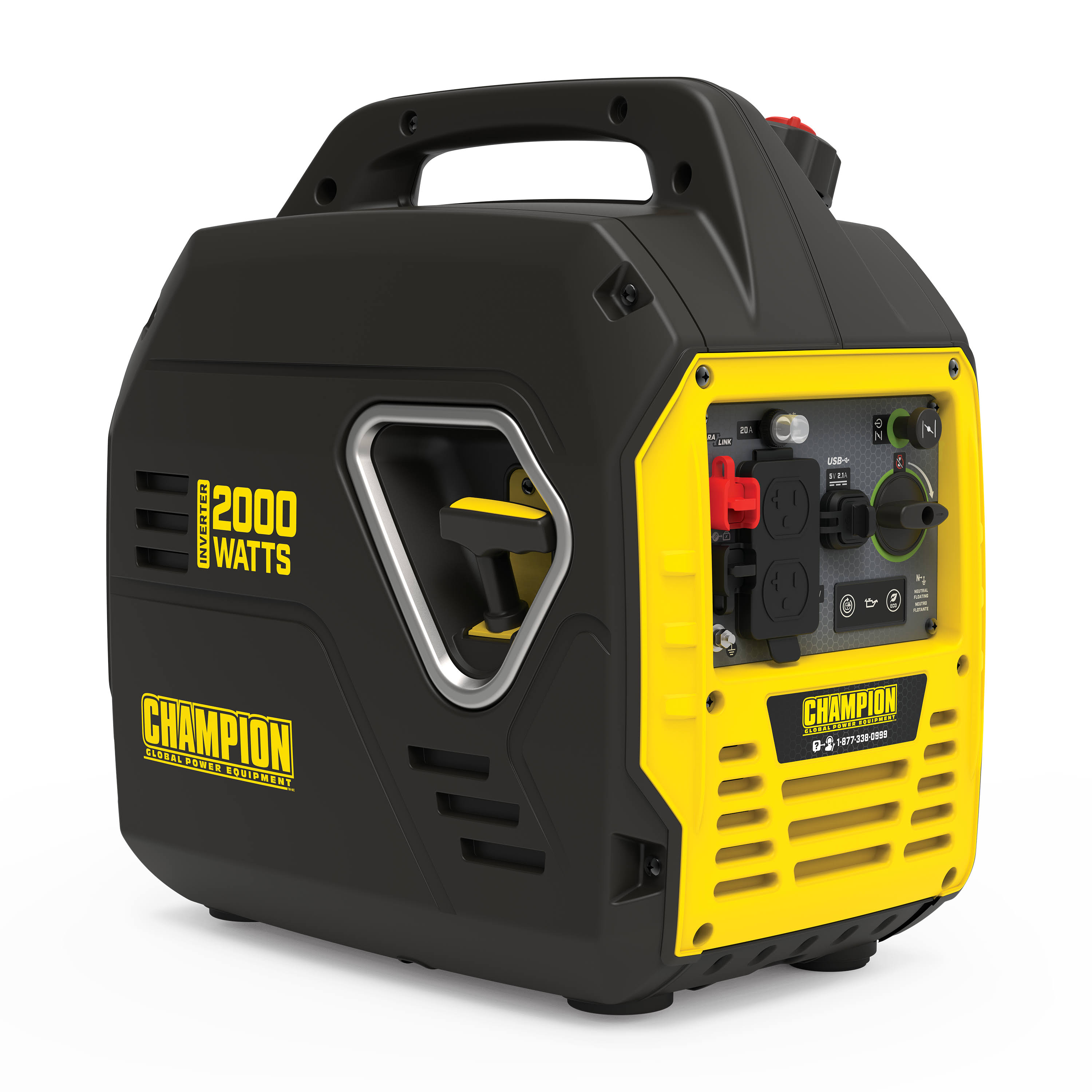 Champion Power Equipment 100740 30-Amp ParaLINK Parallel Kit for Linking Two 2000 to 3000 Watt Inverter Generators, Yellow/Black