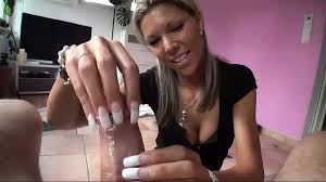 Sensual long french nails handjob for small cock slave with intense cumshot xtra long nails jpg x Long nails handjob