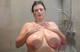 Granny cums hard in the shower jpg x Granny shower