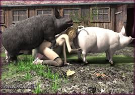 Excellent zoo porno with a pig deep fucking a curvy woman jpg x Pig sex