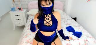 Kitana cosplay sexy latina teasing and humping her pillow while cumming so much jpg x Kitana cosplay