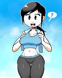 Wii fit trainer is very bad at drinking milk aka jpg x Wii fit