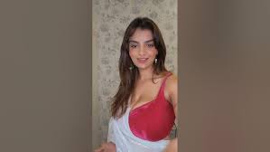 Anveshi jain in white saree showing armpits cleavage on app live jpg x Anveshi jain live