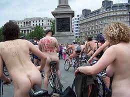 London's Naked Bike Ride 2012