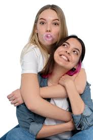 mother daughter tongue|Mother and daughter showing tongues hi-res stock photography and images -  Alamy