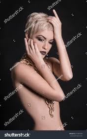 Short hair pale girl sitting over a rock near the river porn pic eporner jpg x Short hair women nude
