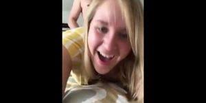 Blonde teen likes it from behind video jpg x Teen blonde from behind