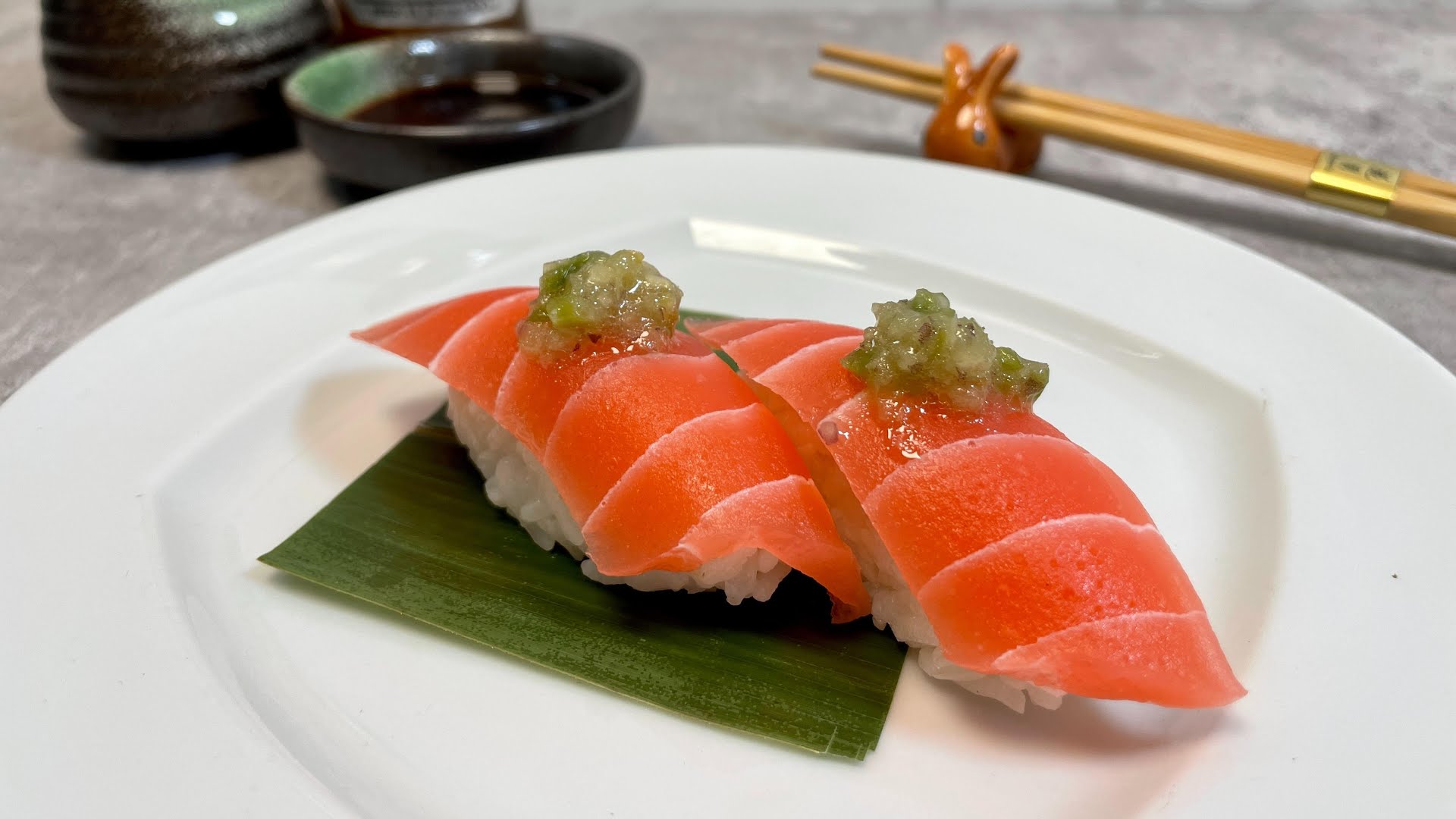 Gorilla Eats Sushi by null