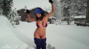 Happy naked girl playing in the snow jpg x Nude in the snow