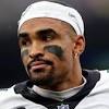 Eagles QB Jalen Hurts has right shoulder sprain, status in doubt for ...