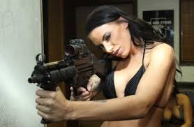 Sara jay shoots the baby ar pistol jpg x Shooting guns