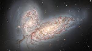 colliding galaxy|Hubble's Dazzling Display of 2 Colliding Galaxies - NASA Science