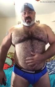 Hairy bear milkes his girthy cock until he shoots loads of cum jpg x Hairy bear