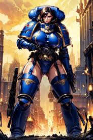 Sgt smile artist salamanders space marine jpg x Female marine