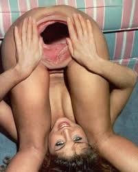 Gaping her huge pussy and showing big peehole on bed jpg x Huge gaping pussy