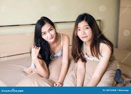 japanese amature old and young lesben|Young Asian lesbian couple together and in love against brown background  Stock Photo - Alamy