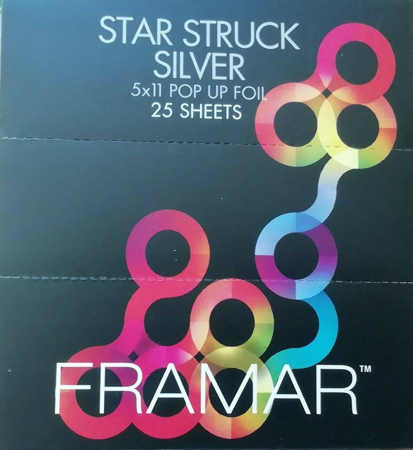 Framar 5x12 Star Struck Silver Embossed Pre Cut Aluminum Foil