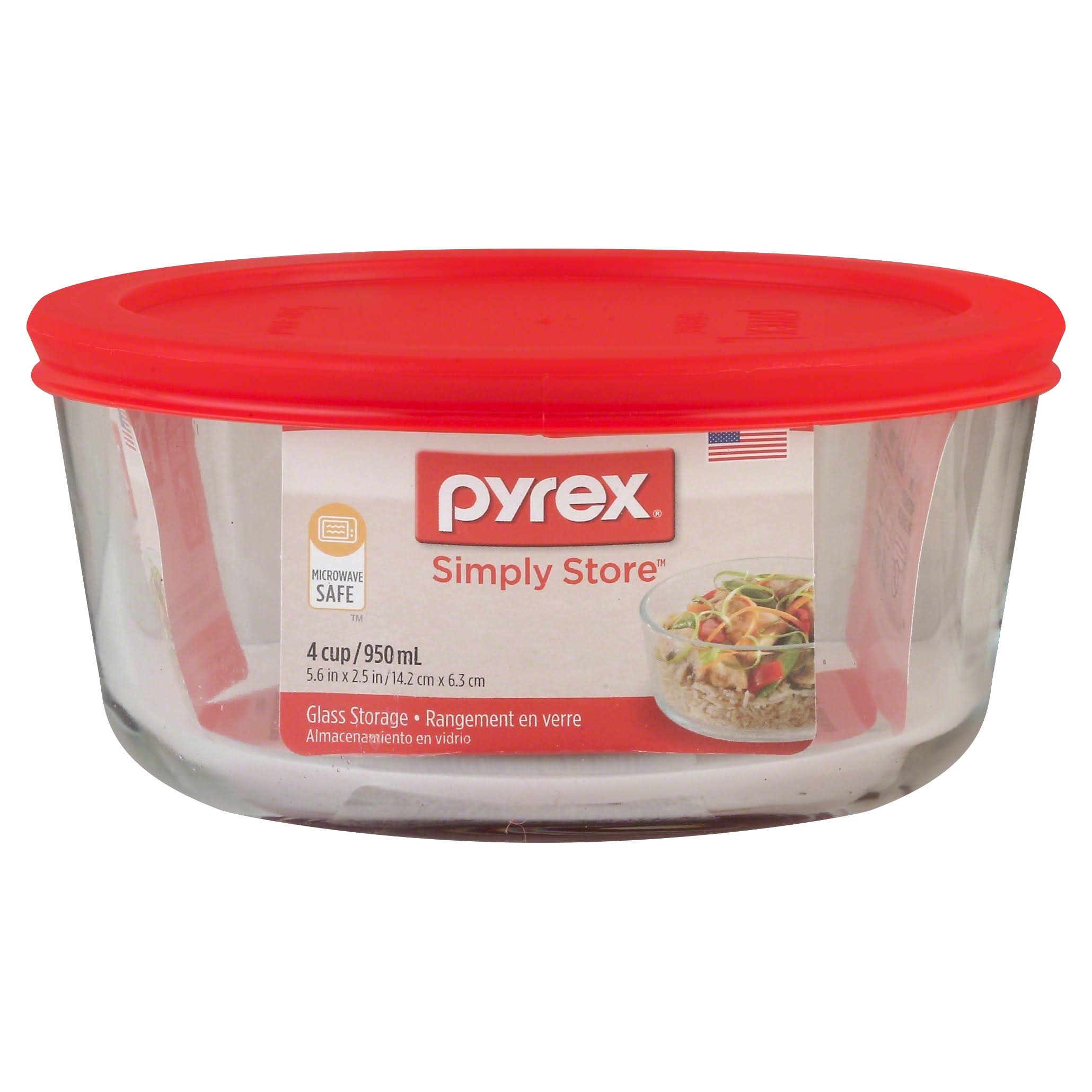 Pyrex MealBox 2.1 Cup Rectangular Glass Food Storage