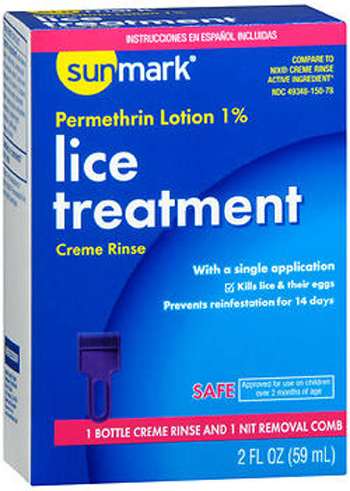 Sunmark Lice Treatment Creme Rinse - 2oz